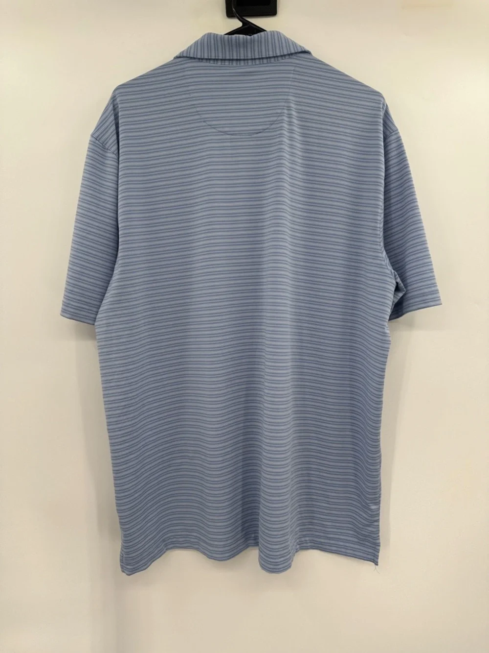 Blue Striped Polo Shirt - Men's Casual Golf Polo